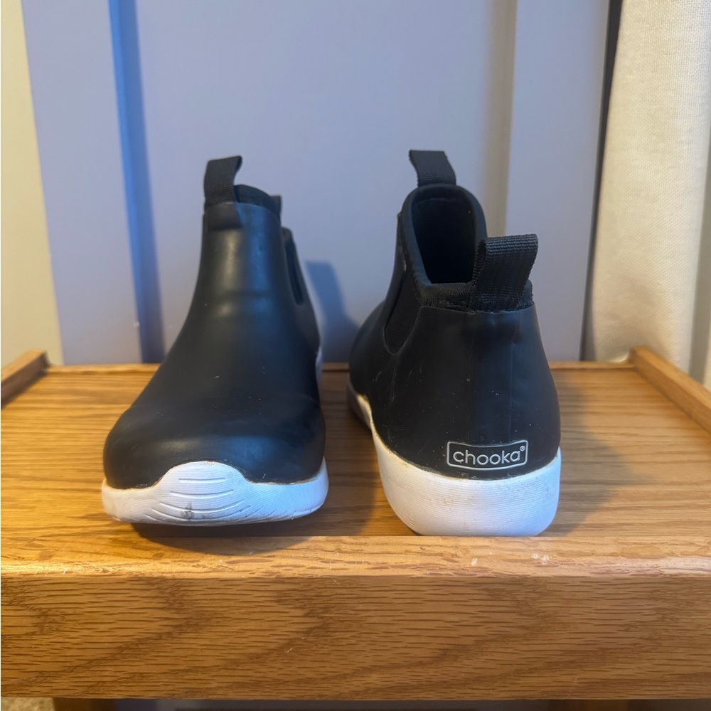 Chooka Black and White Rain Boots
